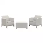 KETER Scandi Forma balkono baldų rinkinys pebble gray/light beige