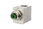 METZ MWN911A115 M12 A-Coded 4-Pole Sensor/Actuator Flush-Mount Connector, Panel Feed-Through, Male to Female, IP67