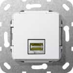 GIRA 4847612. Buchsen-Typ: RJ-45. Produktfarbe: Wei&szlig; (4847612)