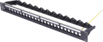 Renkforce 24 Port Netzwerk-Patchpanel 483 mm 19 1 HE Schwarz Unbest&uuml;ckt (RF-6804430)