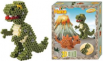 Hama B&uuml;gelperlen midi 3D Dinos, Geschenkpackung Durchmesser B&uuml;gelperle midi: 5,0 mm - 1 St&uuml;ck (00003250)