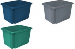 keeeper Aufbewahrungsbox emil eco, 30 Liter, grau Farbe: eco-grey, Dreh-/Stapelbox, aus 100% - 1 St&uuml;ck (1051613800000)