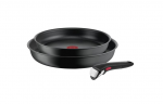 TEFAL | Frypan set | L7649253 Ingenio Ultimate | Frying | Diameter 24/28 cm | Suitable for induction hob | Removable handle | Black