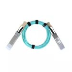 BlueOptics InfiniBand &scaron;viesolaidinis kabelis 3 m QSFP žydros spalvos