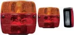 Galinis priekabos žibintas IWH 616101 3 kamerų 12 V
