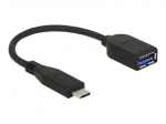 Delock Premium - USB-Adapter - USB Typ A (W) zu 24 pin USB-C (M) - USB 3,1 Gen 2 - 10cm - Schwarz (65684)