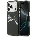 Karl Lagerfeld KF003346 Script Logo MagSafe dėklas telefonui iPhone 18 Pro Max / 17 Pro Max, juodas