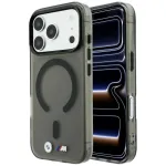 BMW BMW001309 M IML Frosted Metal Logo & Trims MagSafe dėklas telefonui iPhone 18 Pro / 17 Pro, juodas
