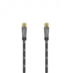 Hama 00205078 koaksialinis kabelis 3 m F juoda, pilka