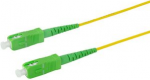 Logilink Professional - Patch-Kabel - SC/APC Einzelmodus (M) zu SC/APC Einzelmodus (M) - 5 m - 2 mm - Glasfaser - Simplex - 9/125 Mikrometer - G.657.A2/OS2 - halogenfrei - Gelb (FPSSC05)