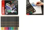 Kores KOLORES SELECTION trikampiai spalvoti pie&scaron;tukai, 24 spalvų rinkinys, liepmedžio korpusas, visi&scaron;kai suklijuotas &scaron;vinas, atsparūs lūžimui, ergonomi&scaron;ki BB93325