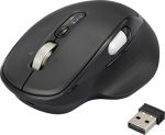 Renkforce RF-WM-220 Maus Kabellos, Bluetooth&reg; Gr&ouml;&szlig;e: M/L Optisch Schwarz 11 Tasten 4800 dpi Ergonomisch, Easy Switch 3 Ger&auml;te, Multipair-Funktion, (RF-6857524)
