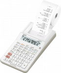 CASIO desktop calculator printing HR-8RCE-WE white