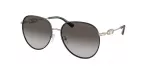 Michael Kors Moteri&scaron;ki Akiniai Nuo Saulės MK1128J10148G &Scaron;viesiai Auksiniai Tamsiai Pilki Gradientiniai 58mm