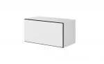 Spintelė grindinė prie sienos Cama Meble ROCO RO3, 75&times;37&times;39 cm, balta/juoda/balta