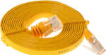 Helos CAT 6 Patchkabel UTP slim, gelb, 5,0 m Slimline, Flachband-Patchkabel, ungeschirmt, besonders flexibles und d&uuml;nnes Kabel f&uuml;r besondere Einsatzzwecke, z. B. Verlegung unter Teppichb&ouml;den, Laminat/Parkett oder zwischen Sockelleiste und Wand (014853)