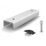 K2 Systems 1006039 RailConnector FlatConnector Set &ndash; plok&scaron;čiojo bėgio jungties rinkinys, skirtas K2 SolidRail/CrossRail &ndash; sidabrinis
