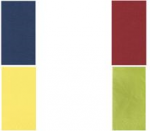 PAPSTAR Bistroservietten, 330 x 330 mm, 3-lagig, limonengr&uuml;n 1/8 Falz, Tissue, eingeschwei&szlig;t - 1 St&uuml;ck (87227)