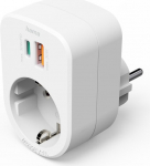 Hama Mehrfachstecker 3er f. Steckdose, 1 USB-C PD, 1 USB-A, 1 Schutzkontakt, 30W (00223343)