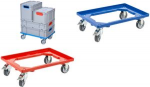 allit Transportroller ProfiPlus EuroRoll OB 600, blau Rahmen aus stabilem Kunststoff, 2 Lenkrollen und - 1 St&uuml;ck (456858)