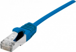 Dexlan Patchkabel Cat. 6A, S/FTP (PiMF), ultrad&uuml;nn, halogenfrei, mit Rastnasenschutz, blau, 1,0 m (858723)