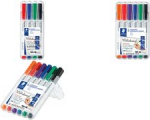 STAEDTLER Lumocolor Whiteboard Marker, 4er Etui Rundspitze, kann mehrere Tagen ohne Schutzh&uuml;lle bleiben, - 1 St&uuml;ck (341 WP6)