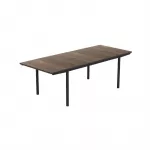 KETER Deco Porto Nova Extendable sodų stalas 160-240 cm, rie&scaron;uto/ juodas