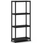 KETER 4 lygių lentyna Shelf 60 su 4 lentynomis 60x30x135cm juoda