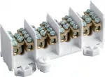 Hager K28N 4 polių magistralinė gnybtų kaladėlė 25/4x16 mm&sup2; pilka
