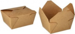 PAPSTAR Lunchbox pure, 750 ml, braun aus Pappe mit PLA-Beschichtung, maxinal einsetzbar bis - 1 St&uuml;ck (85687)