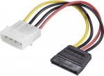 Renkforce Strom Adapter [1x IDE-Strom-Stecker 4pol. - 1x SATA-Strom-Buchse 15pol.] 0.15 m Schwarz, Rot, Gelb (RF-4174632)