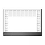 sigel Papier-Schreibunterlage Office, 590 x 410 mm 30 Blatt, geleimt, mit schwarzer Kunststoff-Schutzleiste (HO365)