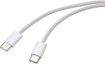 Renkforce USB-Kabel USB-C&reg; Stecker, USB-C&reg; Stecker 3.00 m Wei&szlig; verdrillte Paare RF-6056880 (RF-6056880)