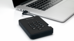 iStorage diskAshur 2 - Festplatte - verschl&uuml;sselt - 1TB - extern (tragbar) - USB 3,1 Gen1 - 5400 U/min - Puffer: 8MB - FIPS 197 - 256-Bit-AES - Phantomschwarz (IS-DA2-256-1000-B)