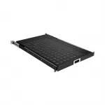 EFB Elektronik 691651ATS.12 i&scaron;traukiama lentyna 19&Prime; spintai, 1U, giliai juodos spalvos RAL 9005