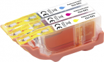 Renkforce Tinte Kombi-Pack ersetzt Canon CLI-521 CMY (2934B010) Kompatibel Cyan, Magenta, Gelb RF-5706066 (RF-5706066)