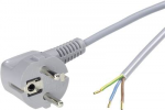 LappKabel Strom Anschlusskabel [ Schutzkontakt-Stecker - Kabel, offenes Ende] Grau 3.00 m 70261138 (70261138)