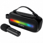 Speaker SVEN PS-255, black (12W, Bluetooth, FM, USB, karaoke mic, 3600mAh)