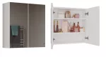 Topeshop POLA 2DL BIEL vonios spintelė balta