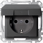 Merten MEG2310-0414 Steckdose CEE 7/3 Anthrazit (MEG2310-0414)