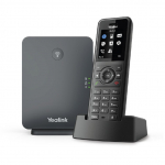 Yealink W77P - IP-Telefon - Schwarz - Kabelloses Mobilteil - Tisch/Wand - Staubresistent - Kratzresistent - Schockresistent - Spritzwassergesch&uuml;tzt - IP54 (1302027)