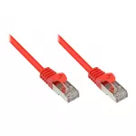 GoodConnections Alcasa Cat5e RJ-45 komutacinis kabelis, 0,15 m, raudonas, auksuoti jungtys