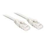 Lindy - Patch-Kabel - RJ-45 (M) bis RJ-45 (M) - 5,0m - UTP - CAT 6 - gepresst, verseilt, glatt - wei&szlig; (48095)