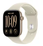 Apple Watch Series 12 GPS i&scaron;manusis laikrodis, 46 mm, &scaron;viesiai auksinis aliuminio korpusas, smėlio spalvos sportinė apyrankė S/M