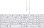 Perixx PERIBOARD-213 DE W USB Tastatur Deutsch, QWERTZ Wei&szlig; (11960)