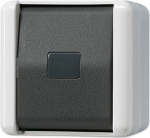 JUNG 833 W - Drucktasten-Schalter - Schwarz - Wei&szlig; - IP44 - 250 V - 10 A