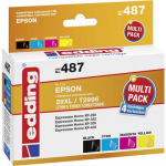 edding printer cartridge EDD-487 black, cyan, magenta, yellow compatible with EPSON 29XL / T2996XL,