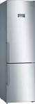 Bosch KGN397LEQ Laisvai pastatomas &scaron;aldytuvas-&scaron;aldiklis su NoFrost, VitaFresh, 363L, Inox-look, Energijos klasė E