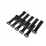 Cable Organizer, Velcro, 15cm, 10pcs black