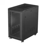 Stovimas serverio spintele LANBERG FF01-6022-23B, 22U, 600&times;1000 mm, juoda, perforuotos dureles